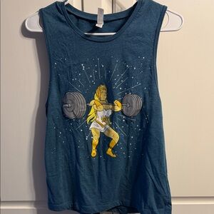 She-Ra Powerlifting Blue Tank Top